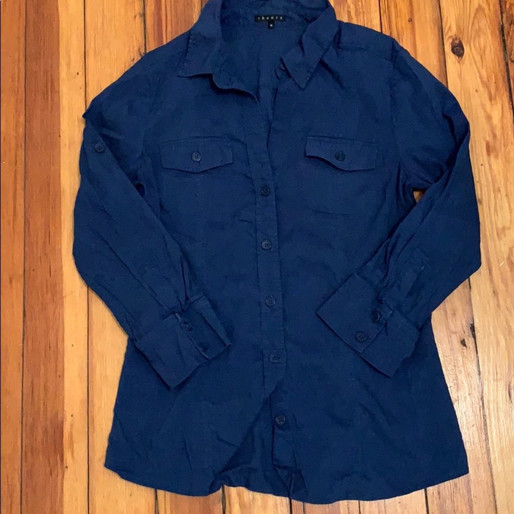 Theory button down shirt